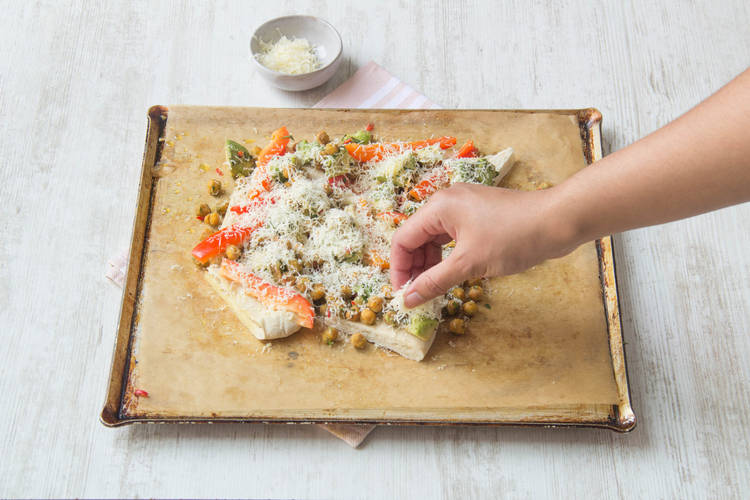 Sprinkle your cheese over and grill