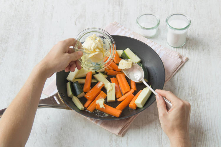 Cook veggies