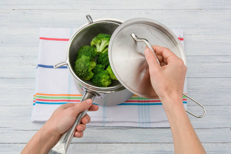 Steam the broccoli