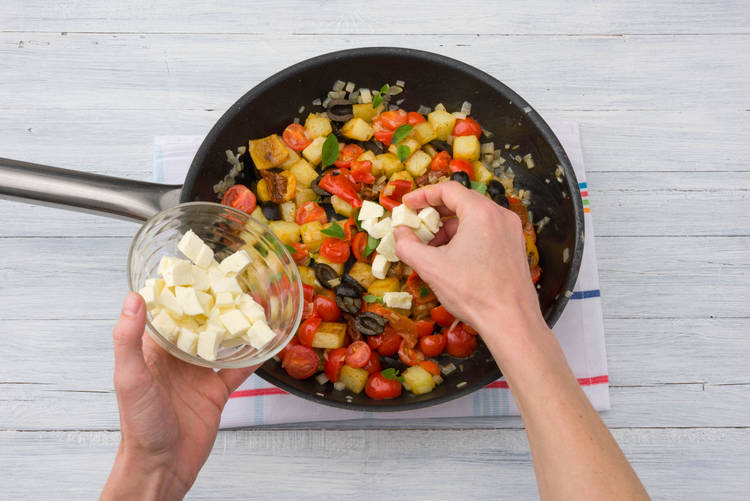 Mozzarella hinzufügen