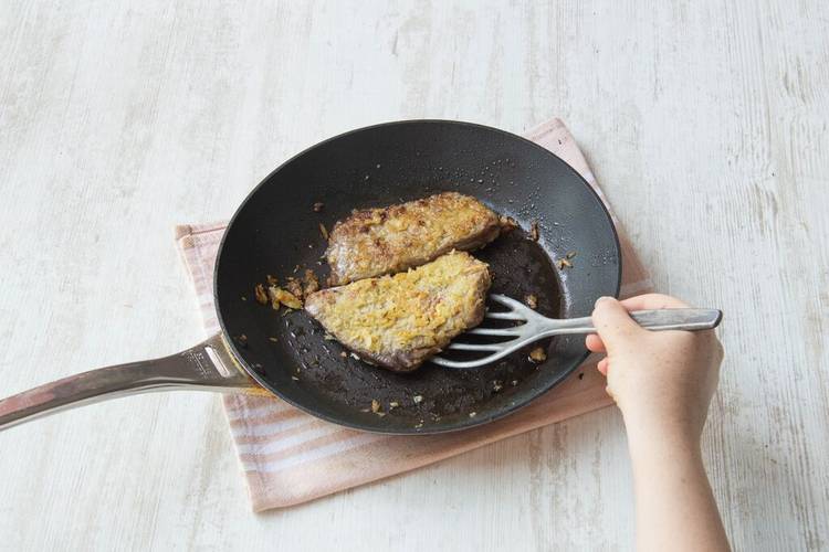 Cook the steak cutlets