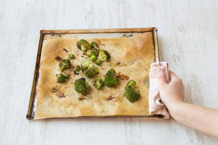 Roast the broccoli
