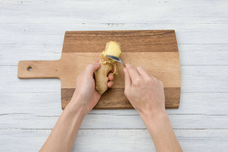 Peel your ginger