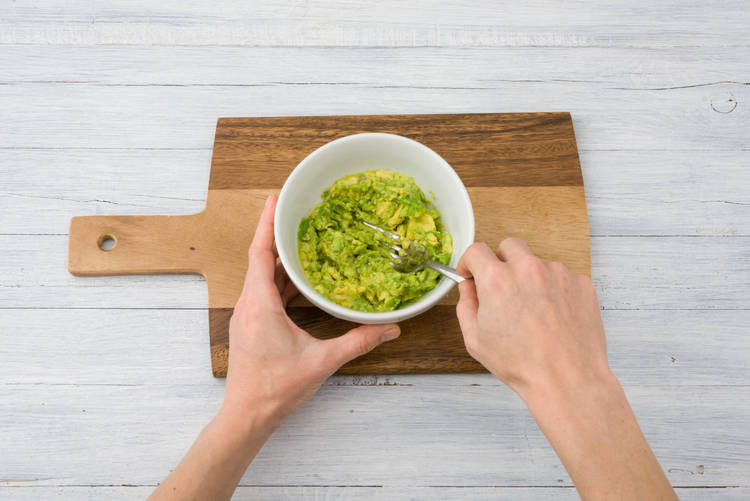 Mash the avocado