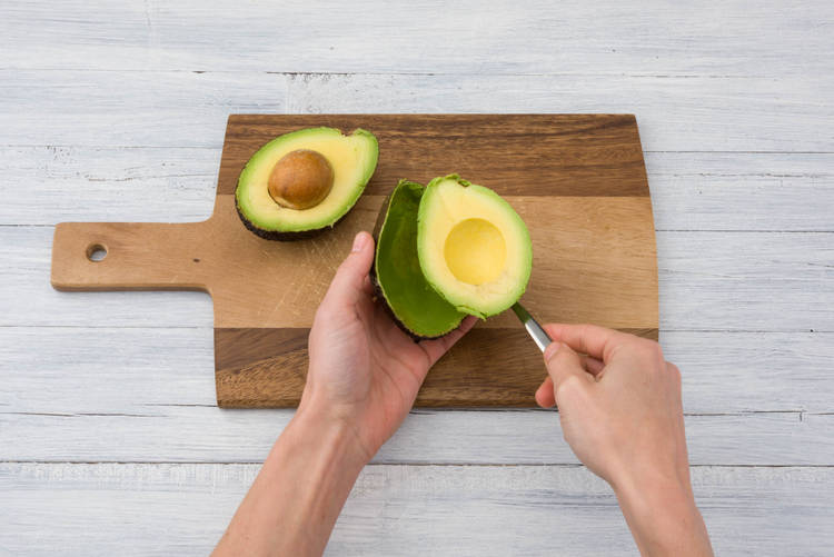 Slice avocado