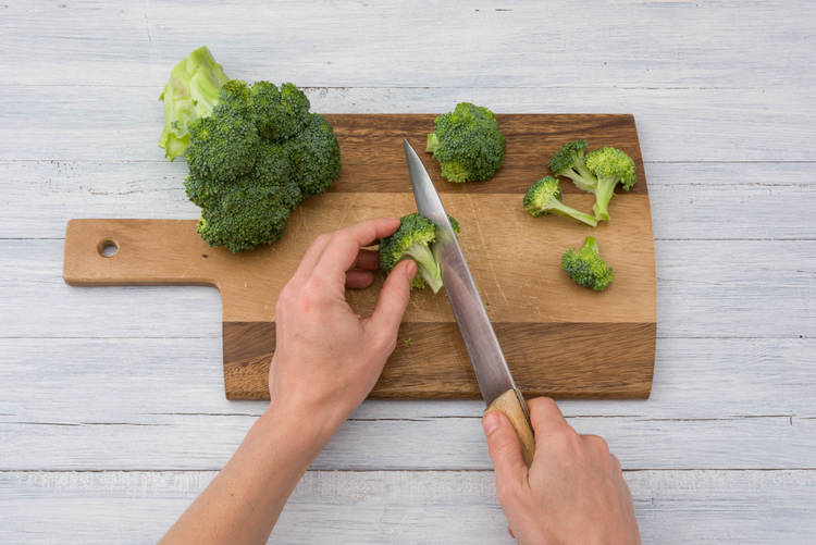 Chop broccoli