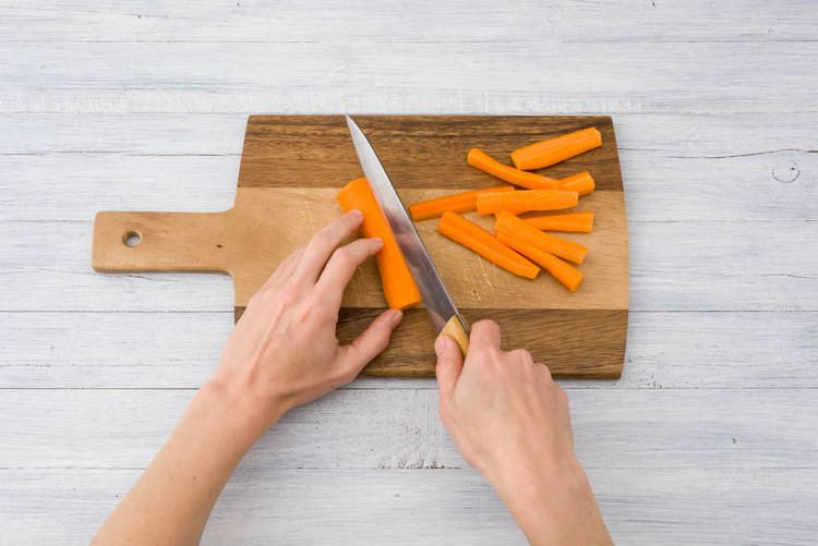 chop carrots
