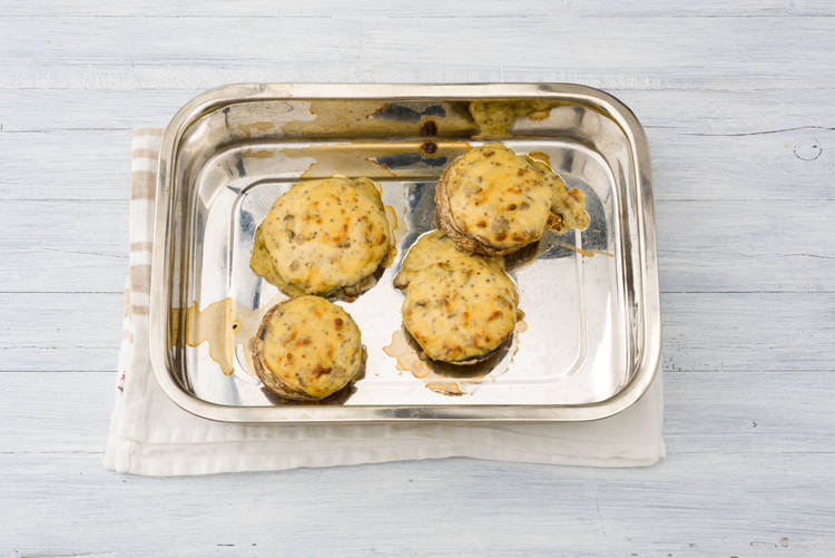 Grill mushrooms