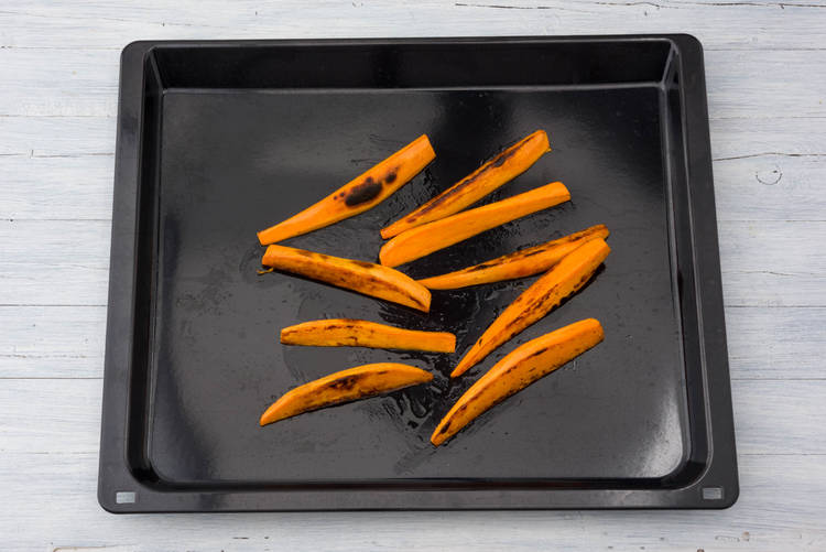 Roast sweet potatoes