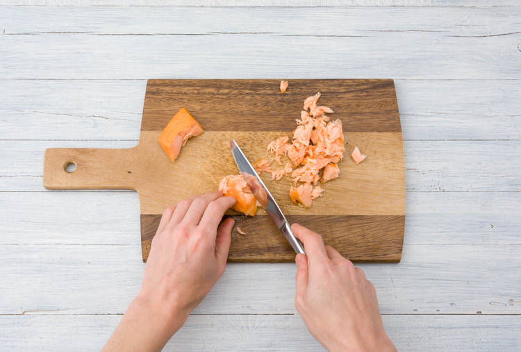 Lachs schneiden