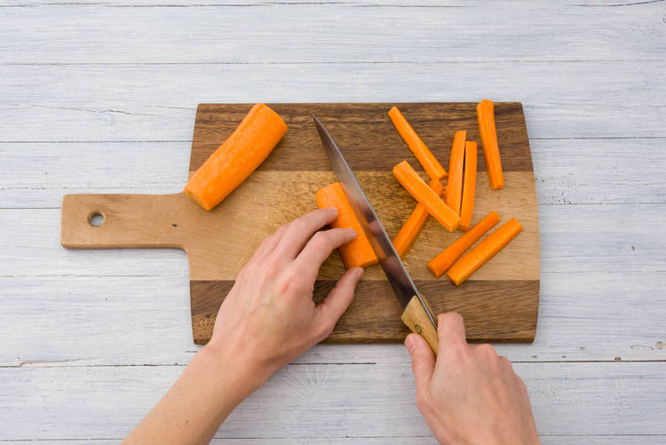 Prepare carrots