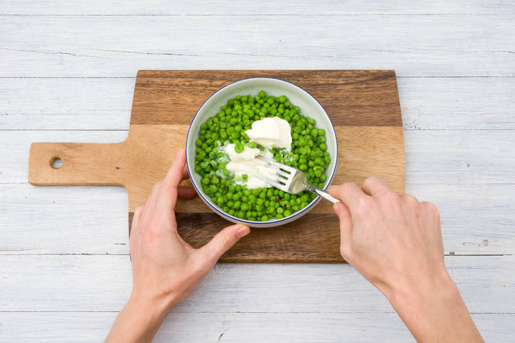 Mash your peas!