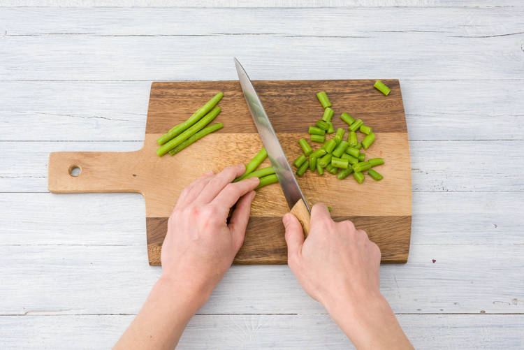Prepare your green beans