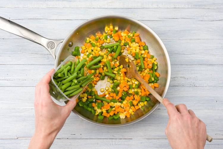 Cook veggies