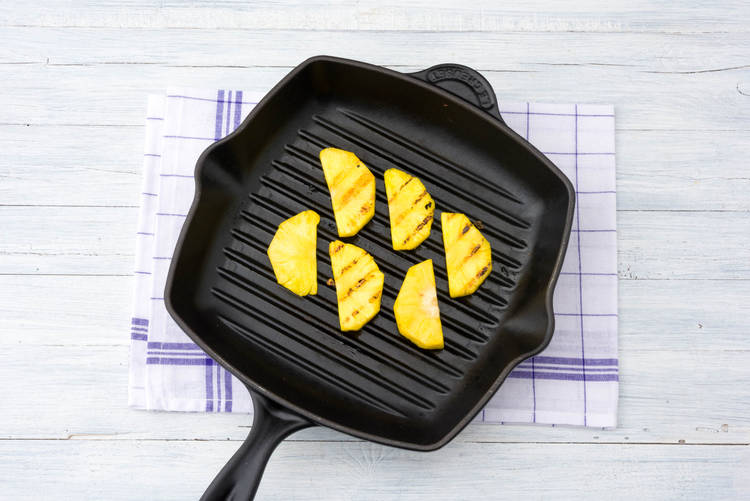 Cook the pineapple