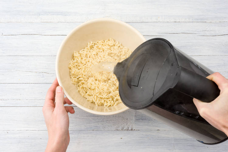 Pour over the boiling water