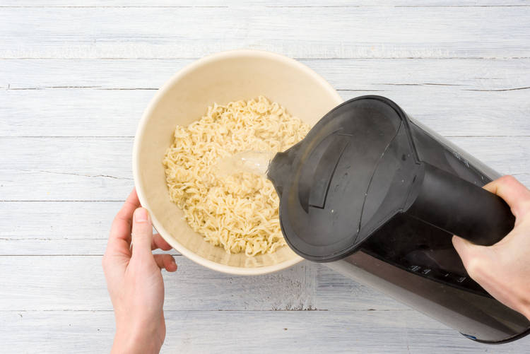 Pour over the boiling water