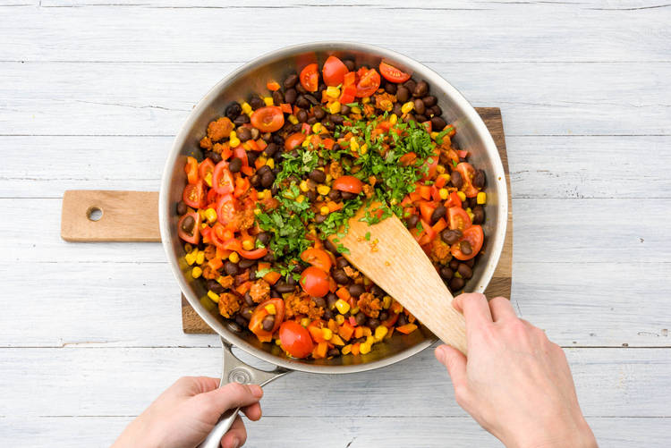 Stir through your coriander