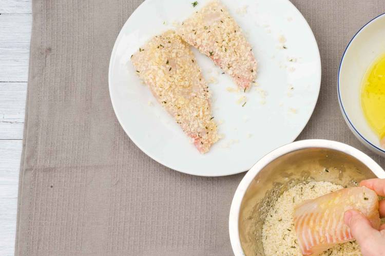 Coat your fish in breadcrumbs