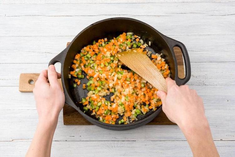 Cook veggies
