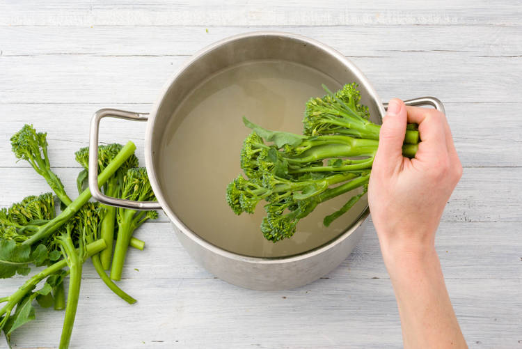 Boil the pasta & broccolini