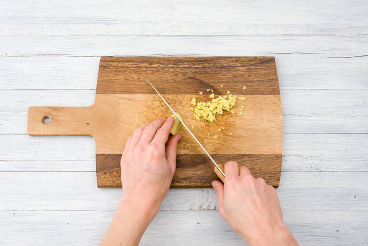 Chop your ginger