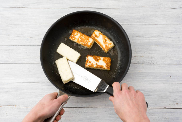 Cook the haloumi