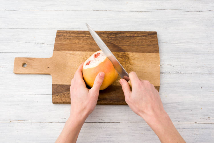 Schil de grapefruit.