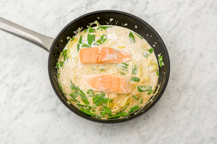 Stoof de zalm.