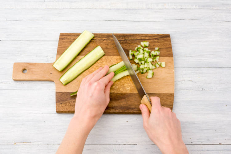 Prepare your cucumber