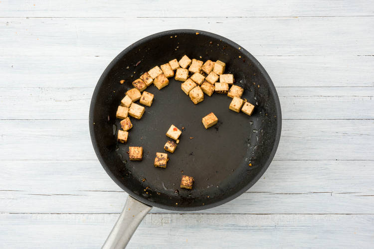 Cook the tofu