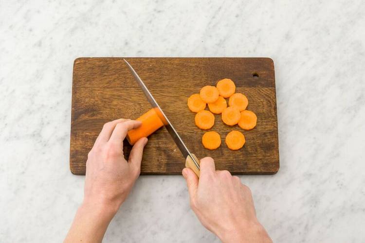 slice carrots