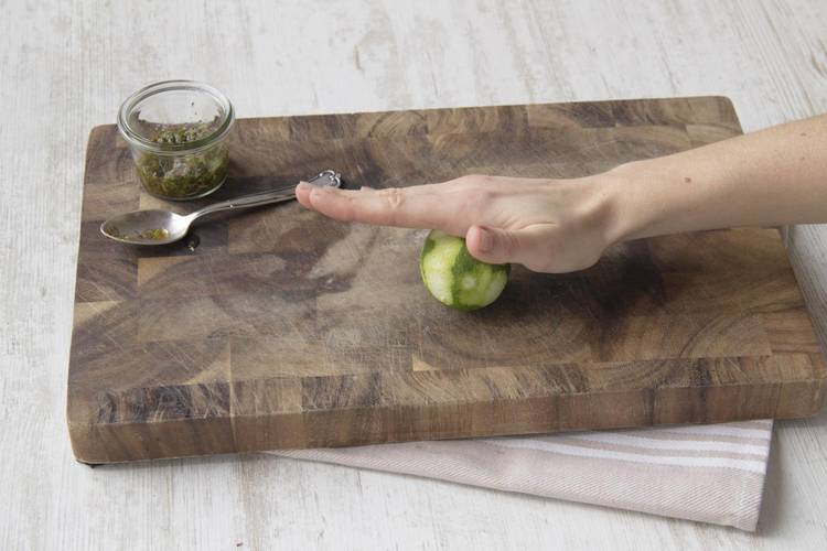 Roll the lime on the board