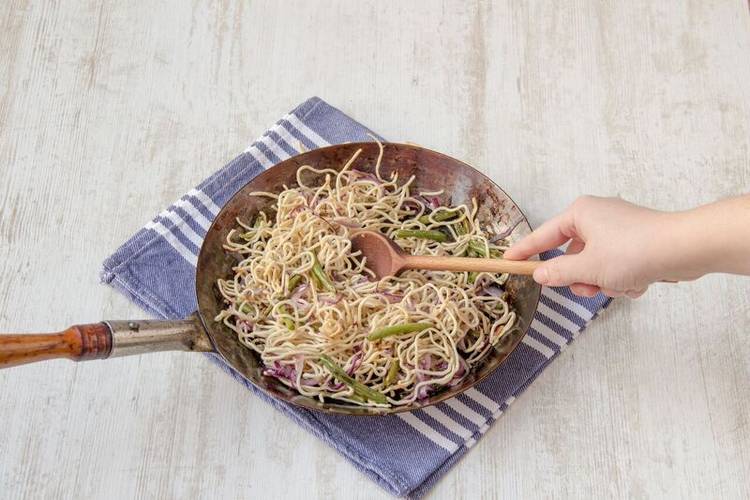 add the noodles