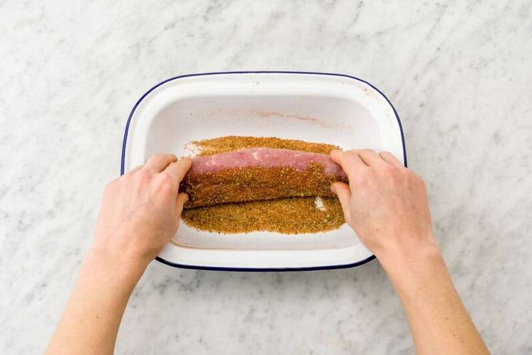 season the pork