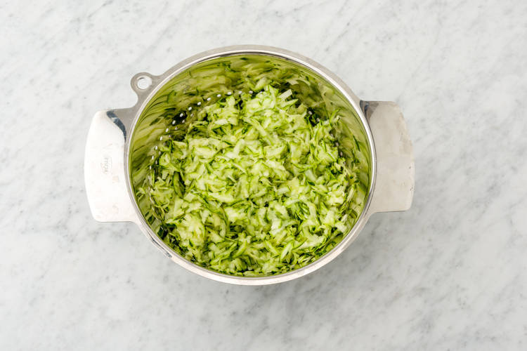 Drain the zucchini