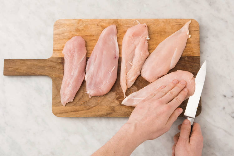 Coat the chicken