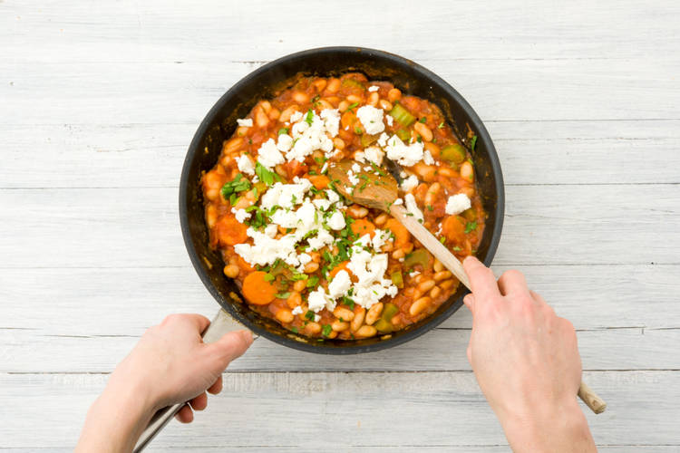 crumble in the feta