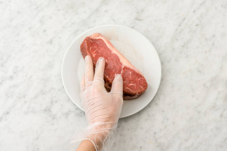 Prepare the steak