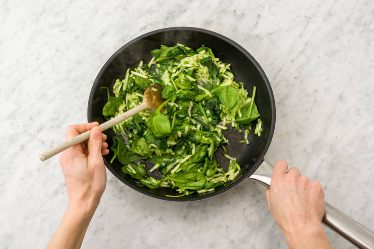 Cook the greens