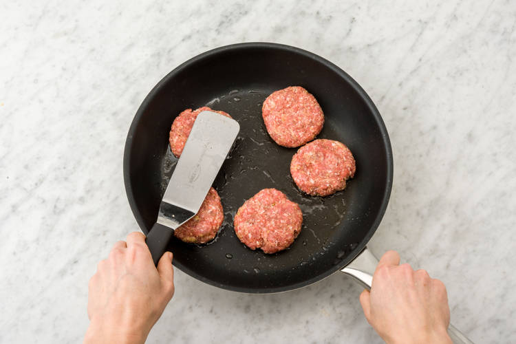 Cook the rissoles