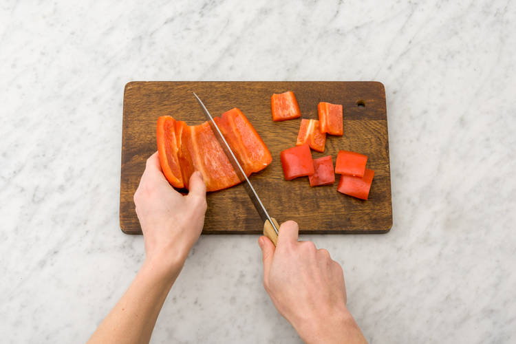 Chop the pepper