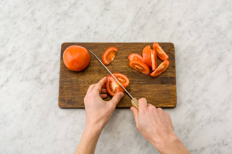 Tomaten schneiden