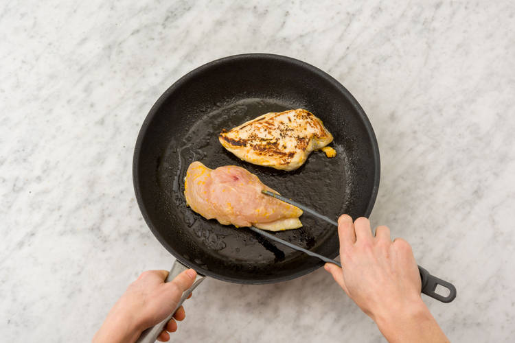 Fry the chicken
