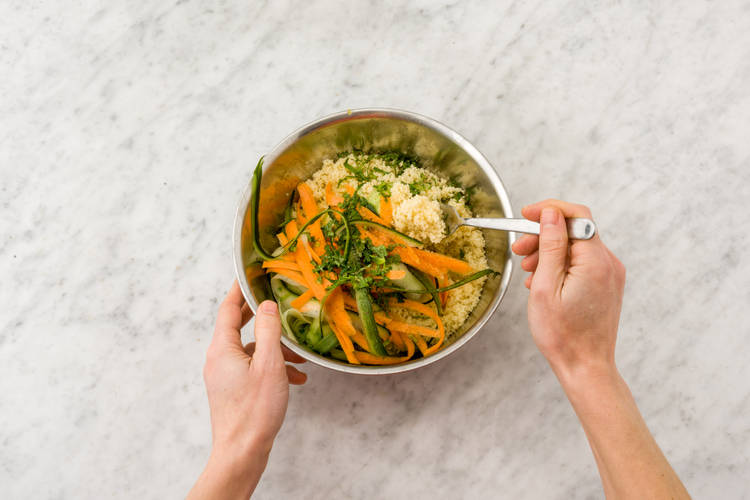 Combine the couscous salad