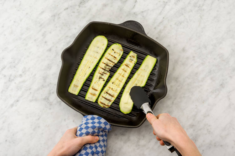 Cook the zucchini