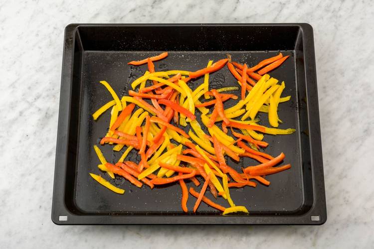 Roast the bell peppers