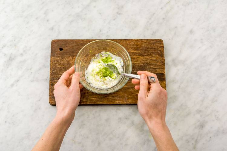 Make the citrus sour cream