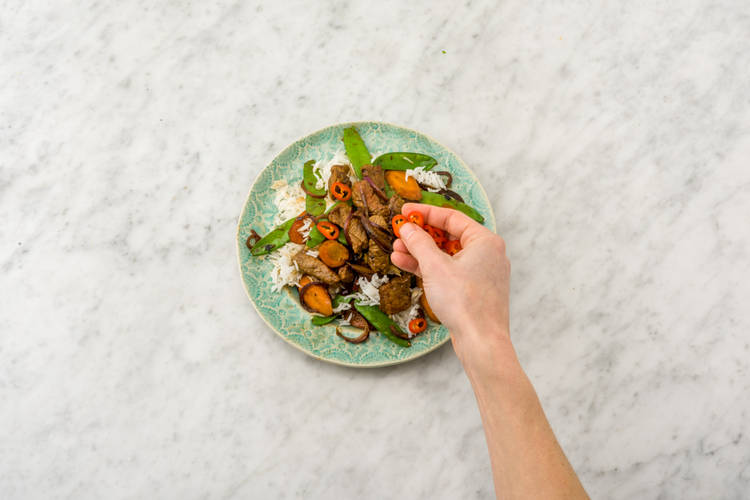 Garnish with chilli