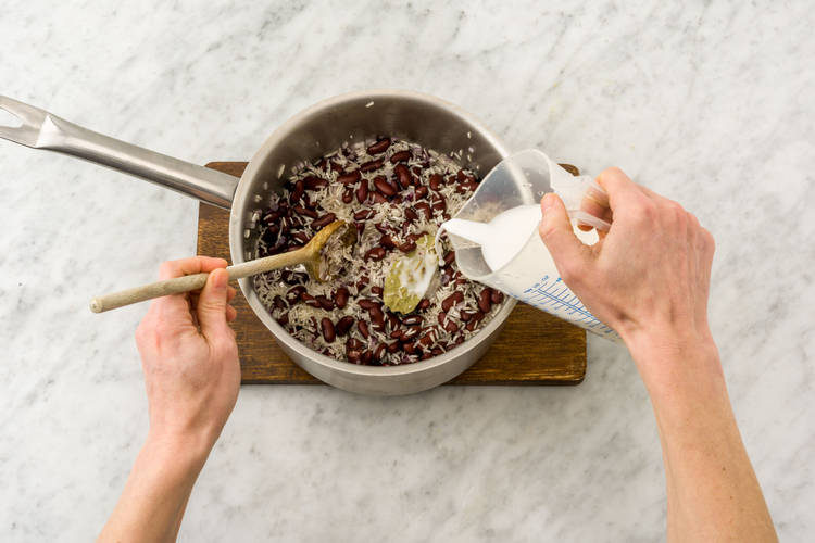 Reismischung vorbereiten